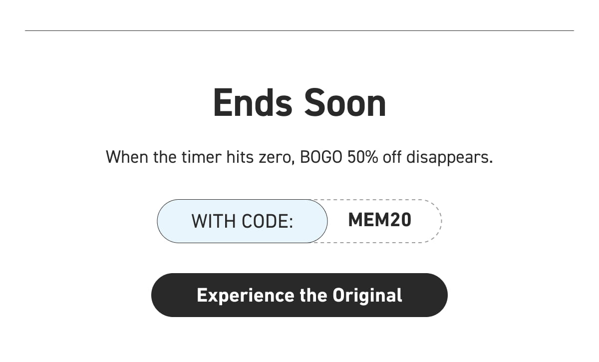 Ends Soon [Click here to Experience the Original]