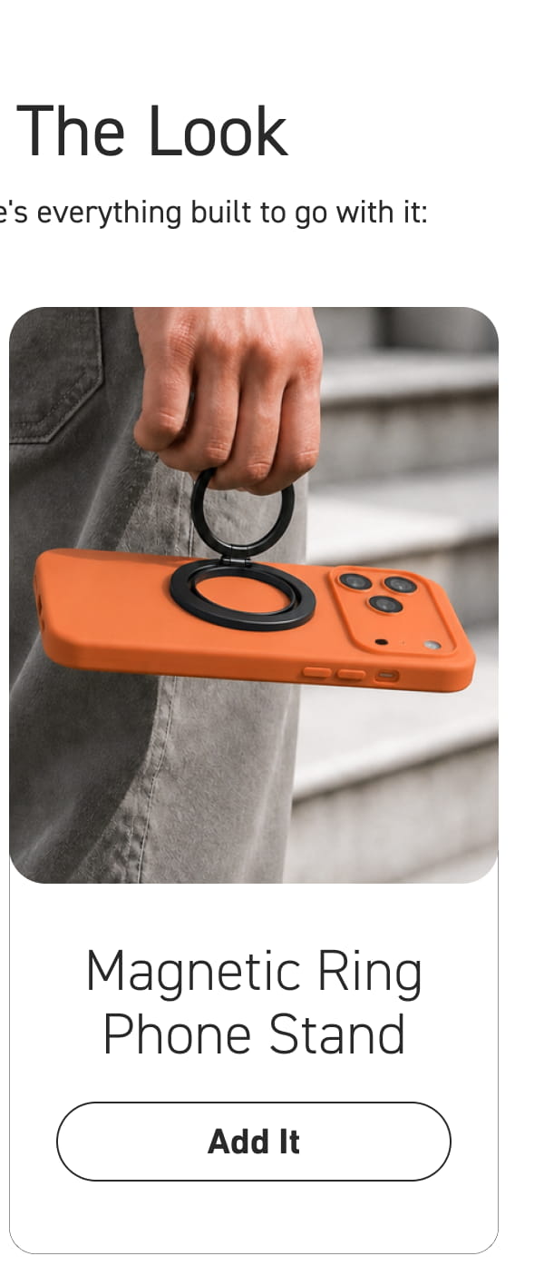 Magnetic Ring Phone Stand [Click here to Add it]