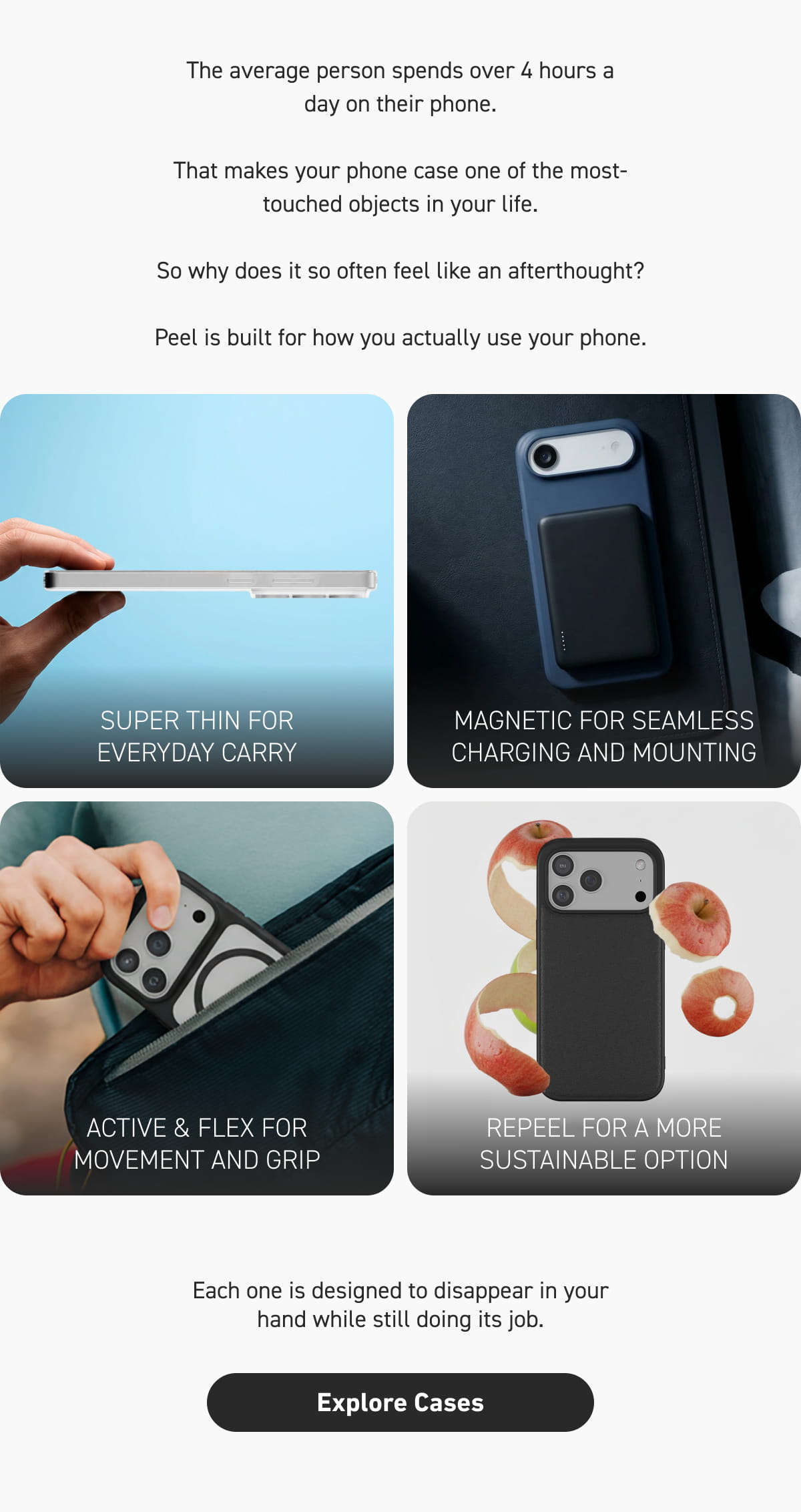 The average person spends over 4 hours a day on their phone.