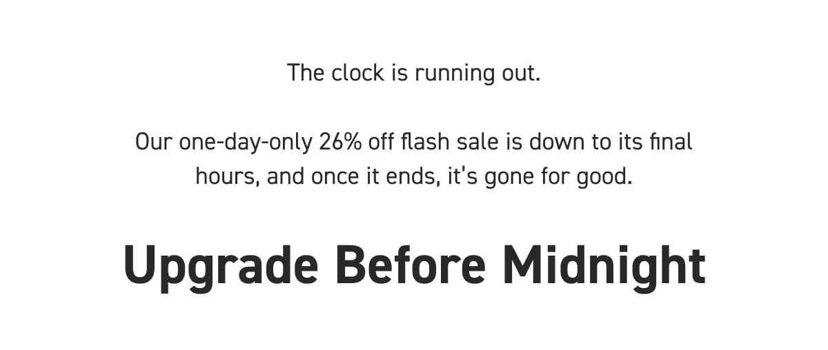 Upgrade Before Midnight