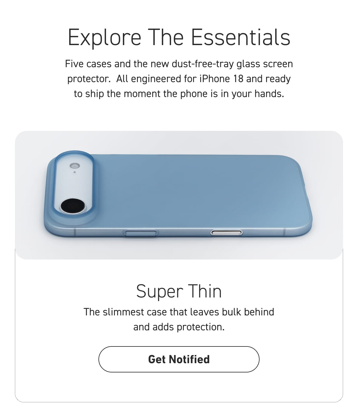 Super Thin [Click here to Get Notifed]