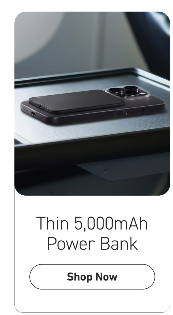 Thin 5,000mAh Power Bank [Click here to Shop Now]