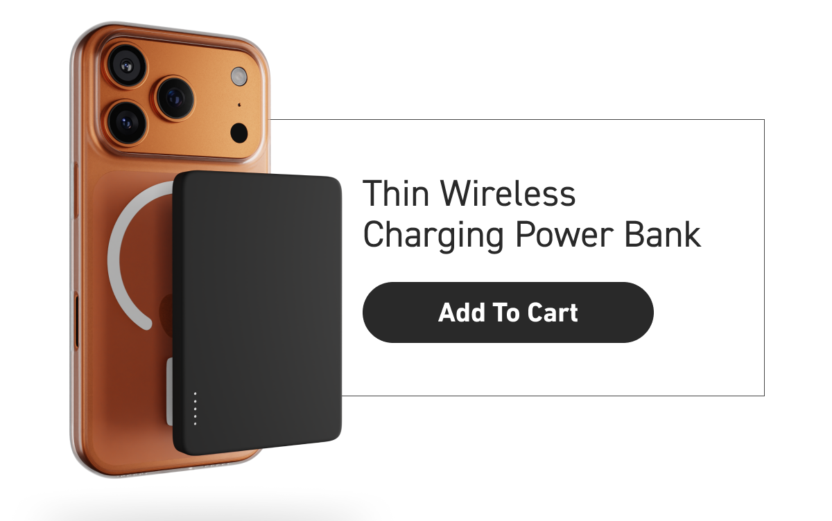 Thin Wireless Charging Power Bank