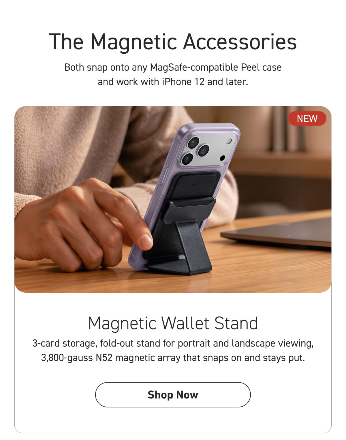 Magnetic Wallet Stand [Click here to Shop Now]