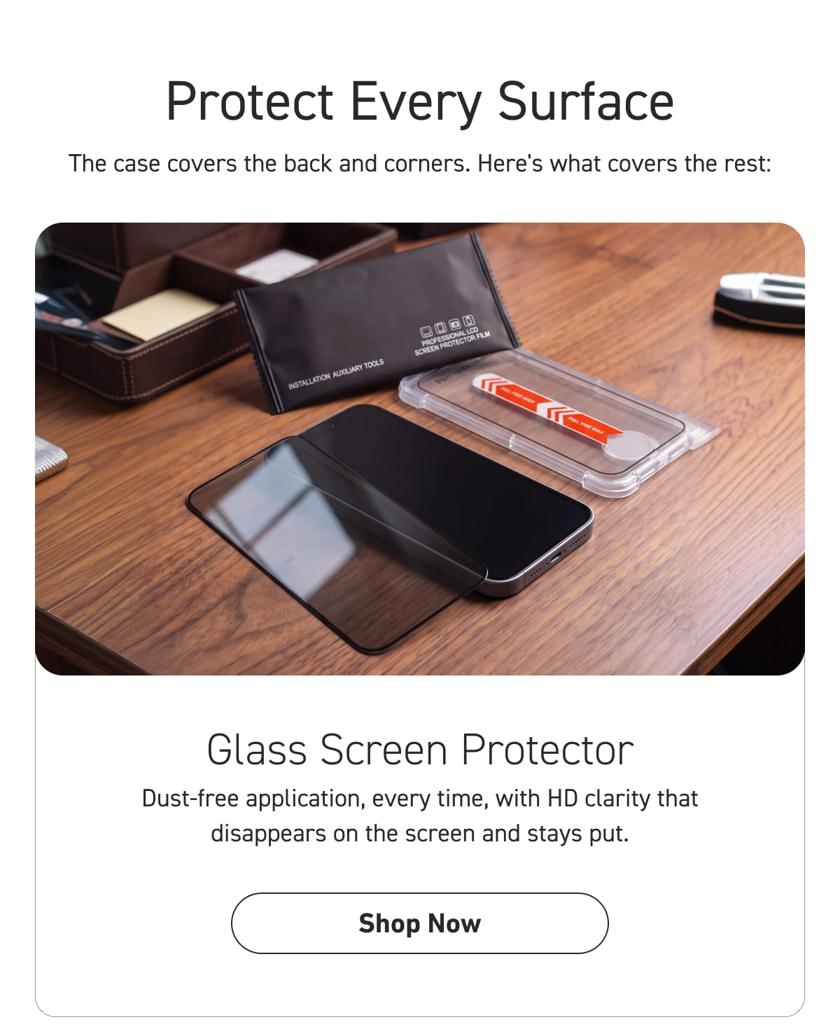 Glass Screen Protector [Click here to Shop Now]