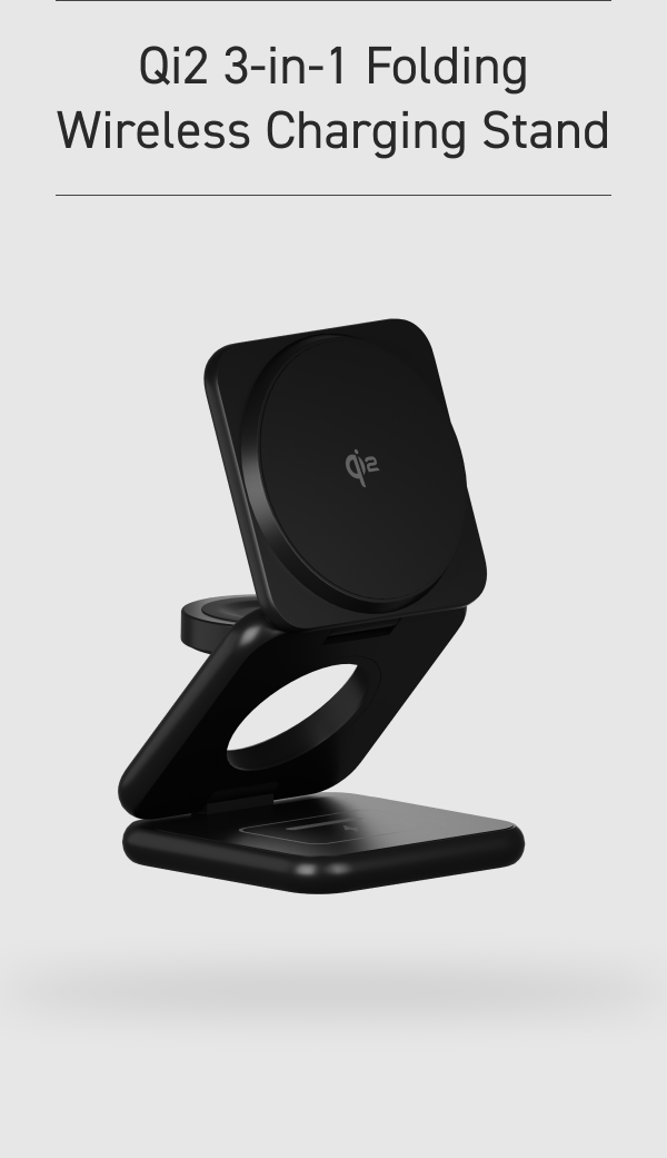 Qi2 3-in-1 Folding Charging Stand