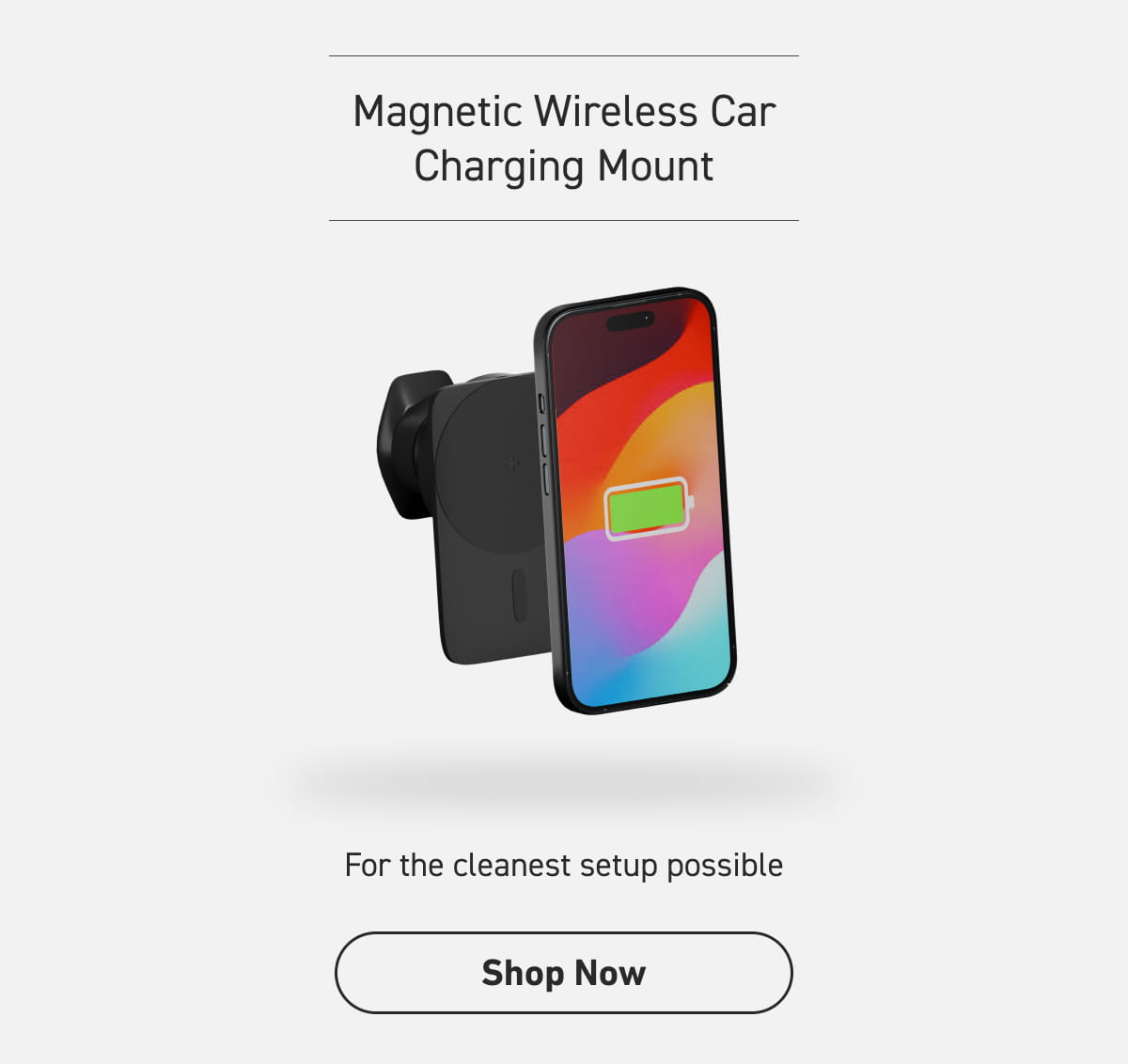 Magnetic Wireless Car Charging Mount