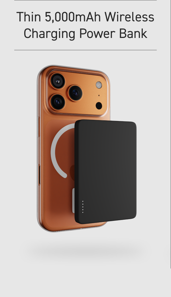 Thin 5,000mAh Wireless Power Bank