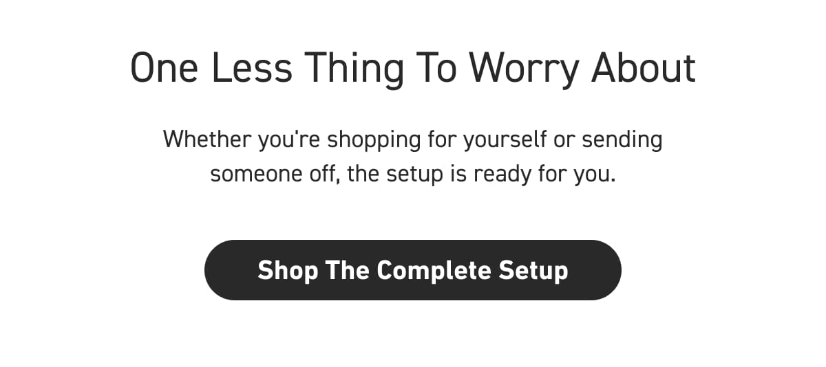 One Less Thing To Worry About 