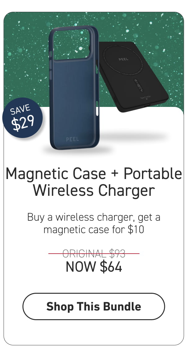 Magnetic Case + Portable Wireless Charger