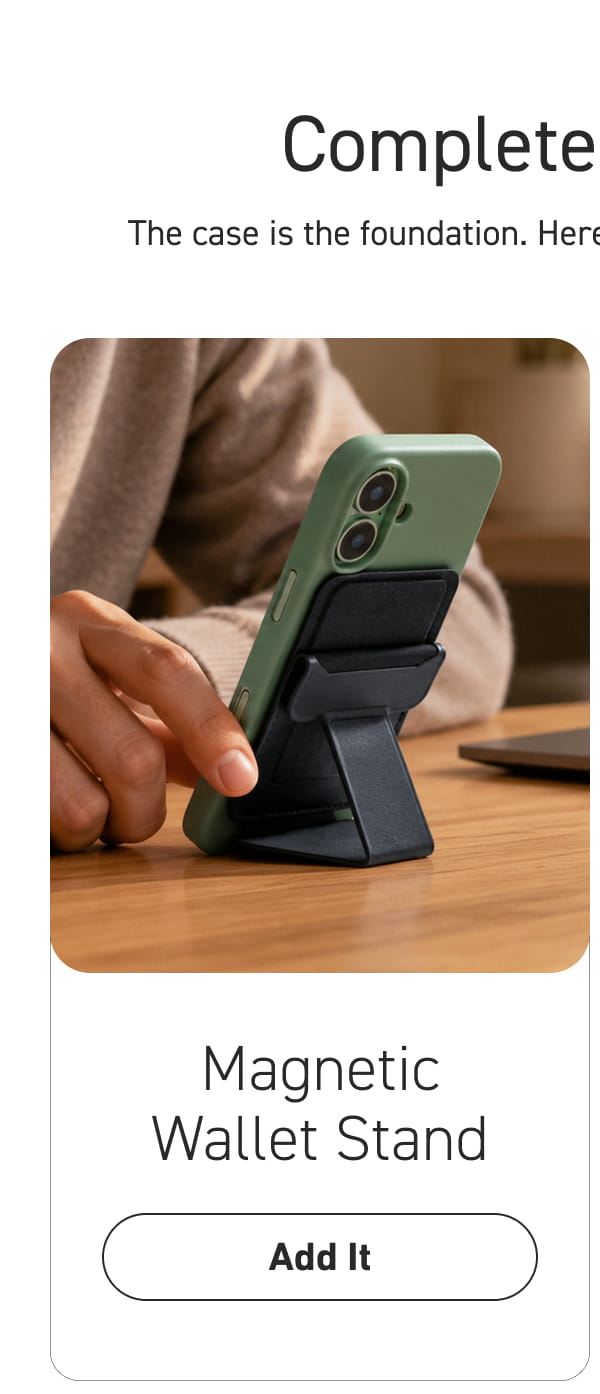 Magnetic Wallet Stand [Click here to Add it]