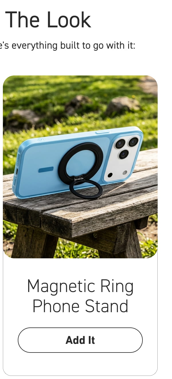 Magnetic Ring Phone Stand [Click here to Add it]