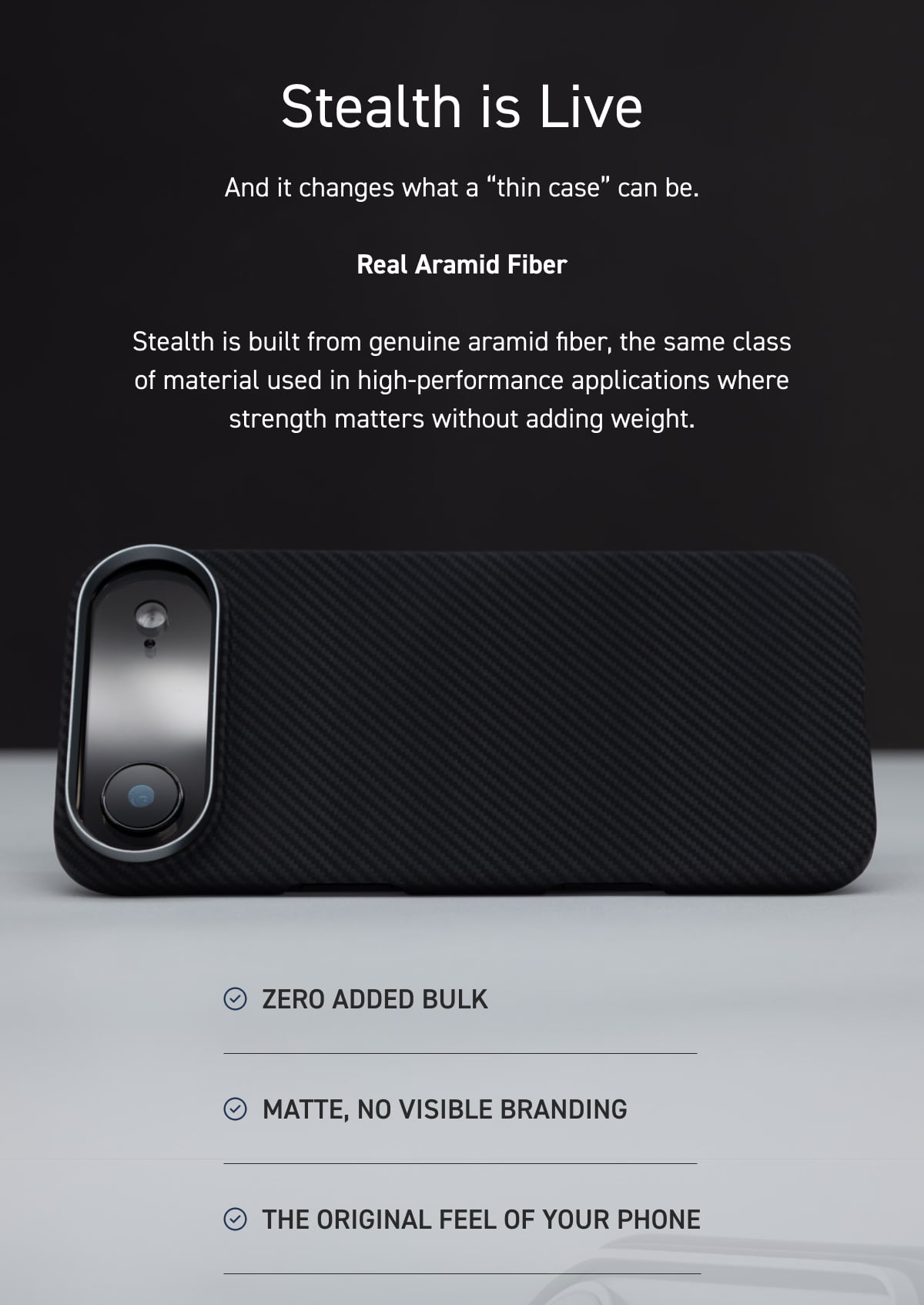 Stealth is Live  And it changes what a “thin case” can be.