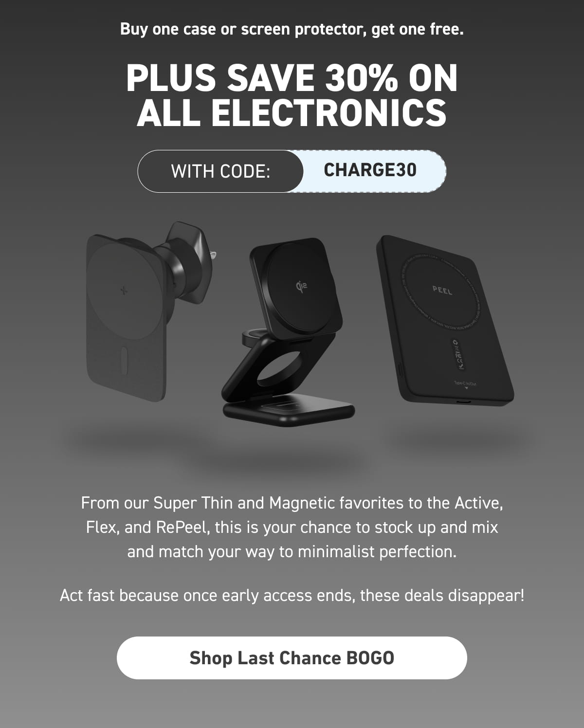 Plus save 30% on all electronics