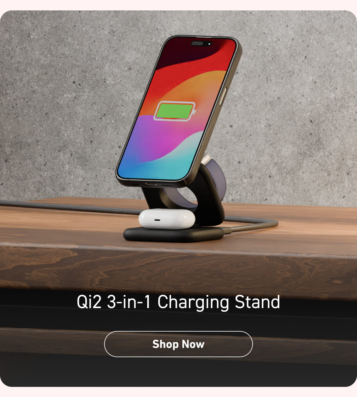 Qi2 3-in-1 Charging Stand