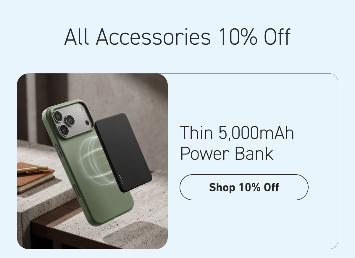 Thin 5,000mAh Power Bank [Click here to Shop 10%]