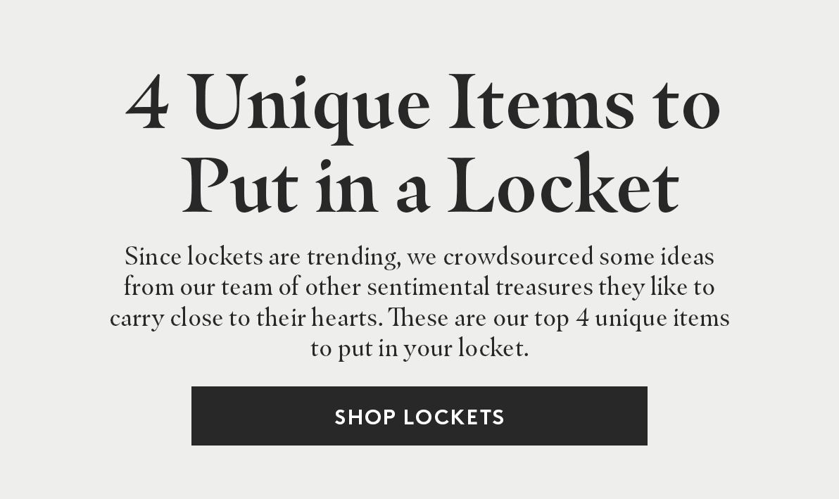 4 unique things to put in a locket Local Eclectic
