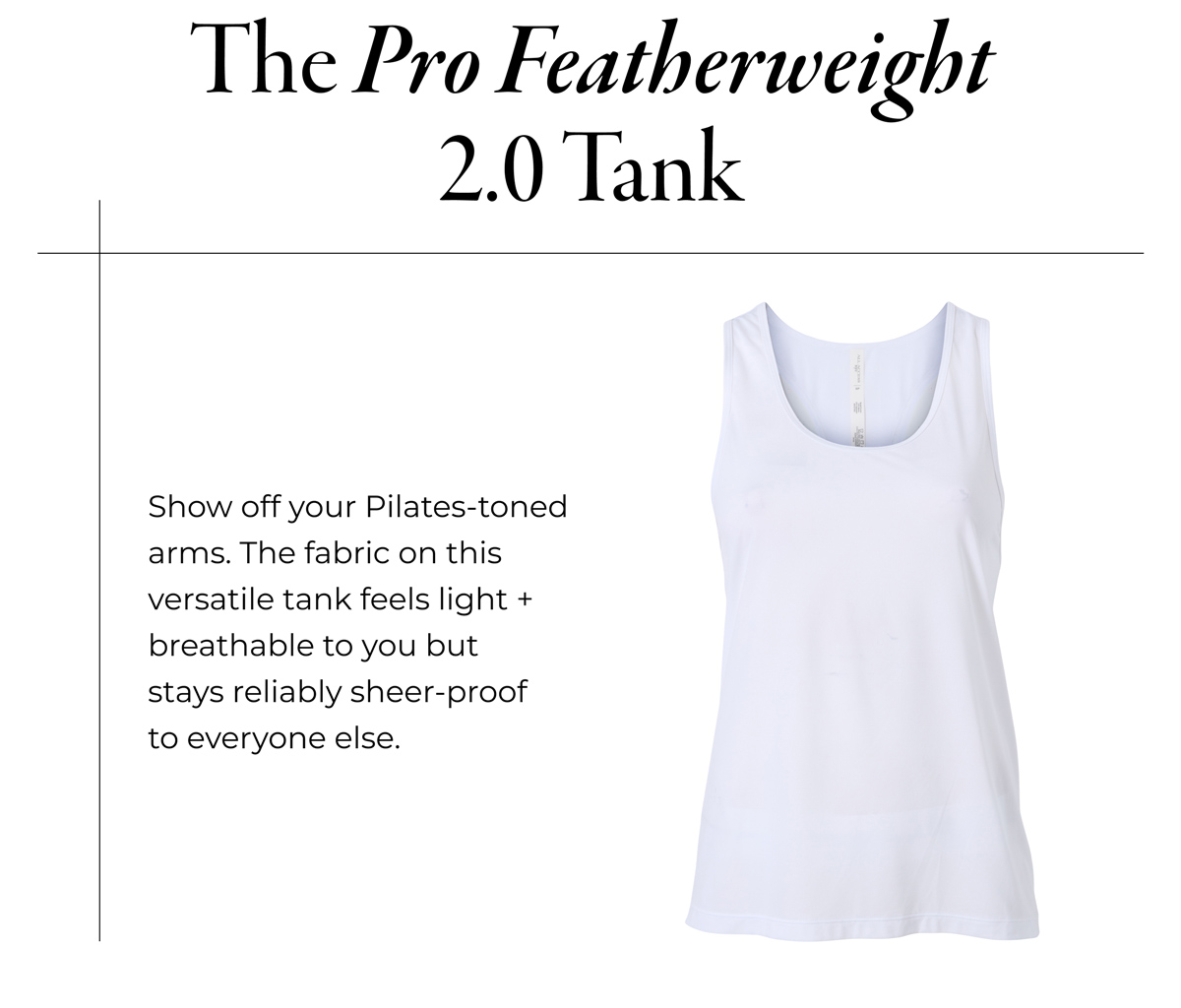 Pro Featherweight 2.0 Tank