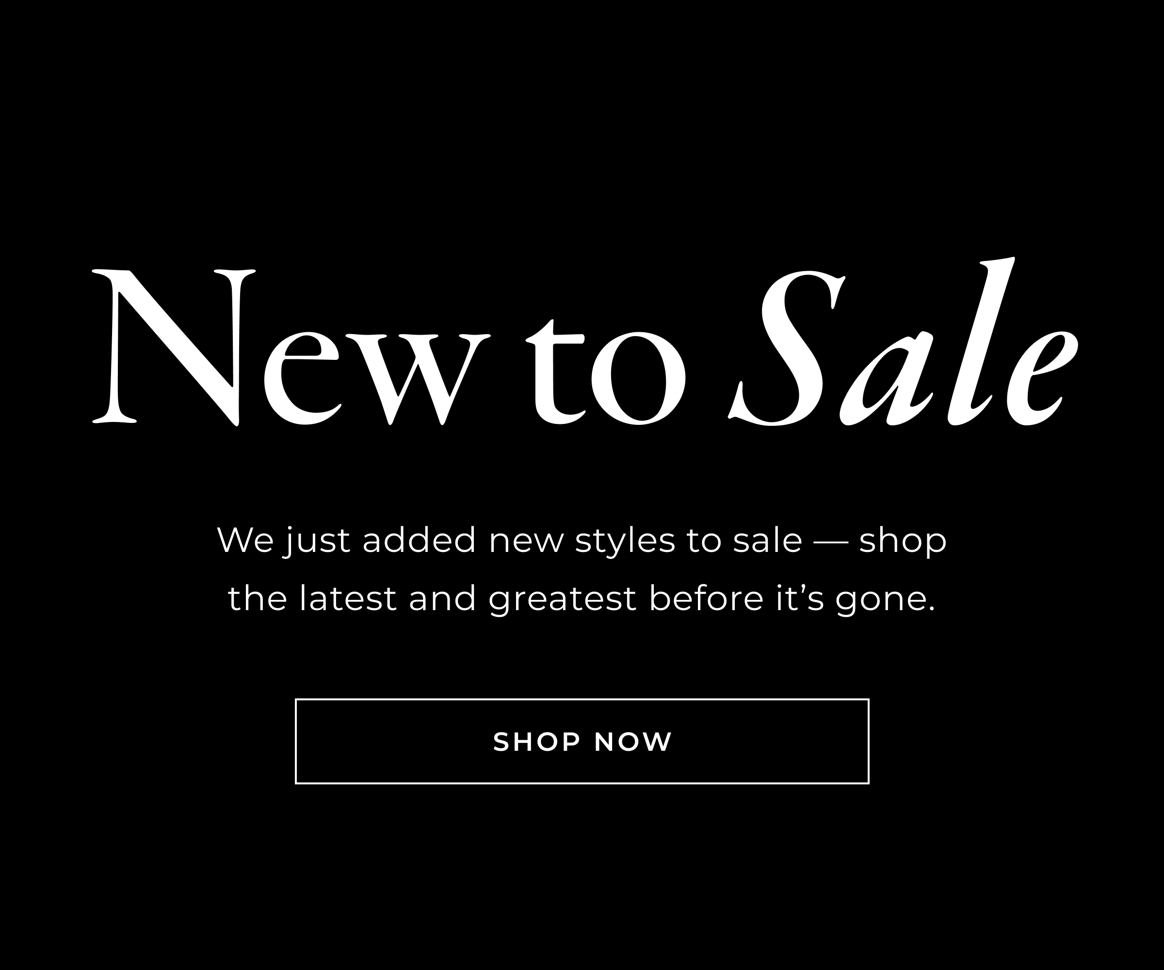 New to Sale