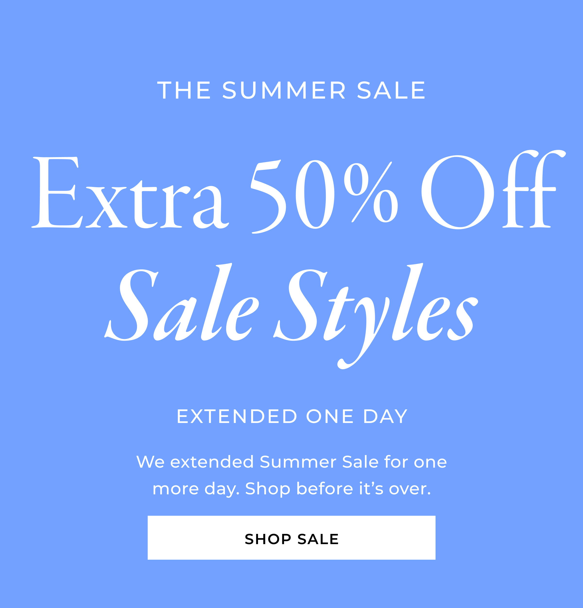 Fourth of July Weekend Sale