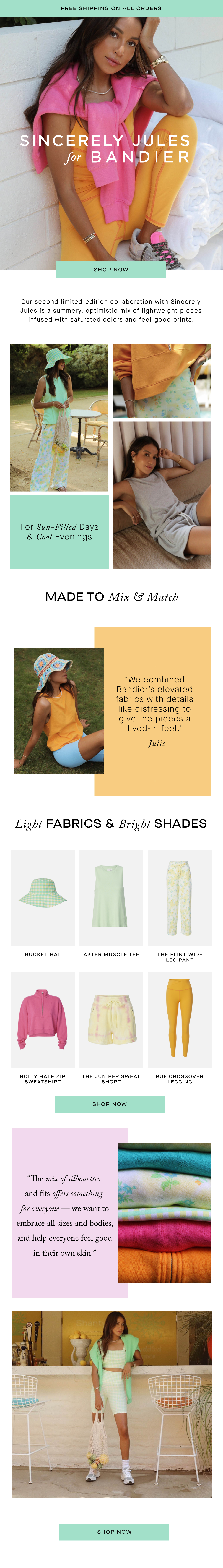 Shop Sincerely Jules for BANDIER