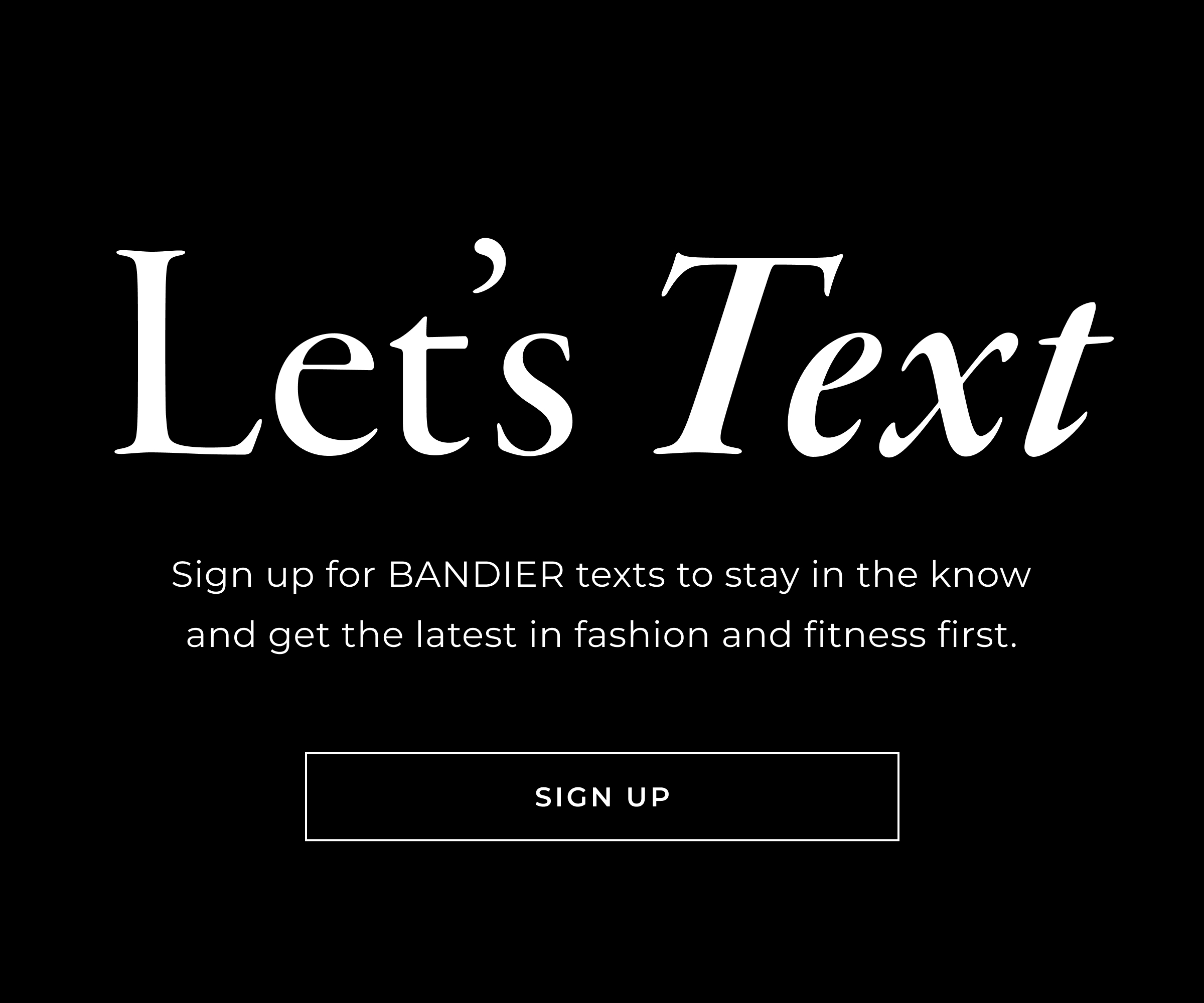 Sign Up for SMS