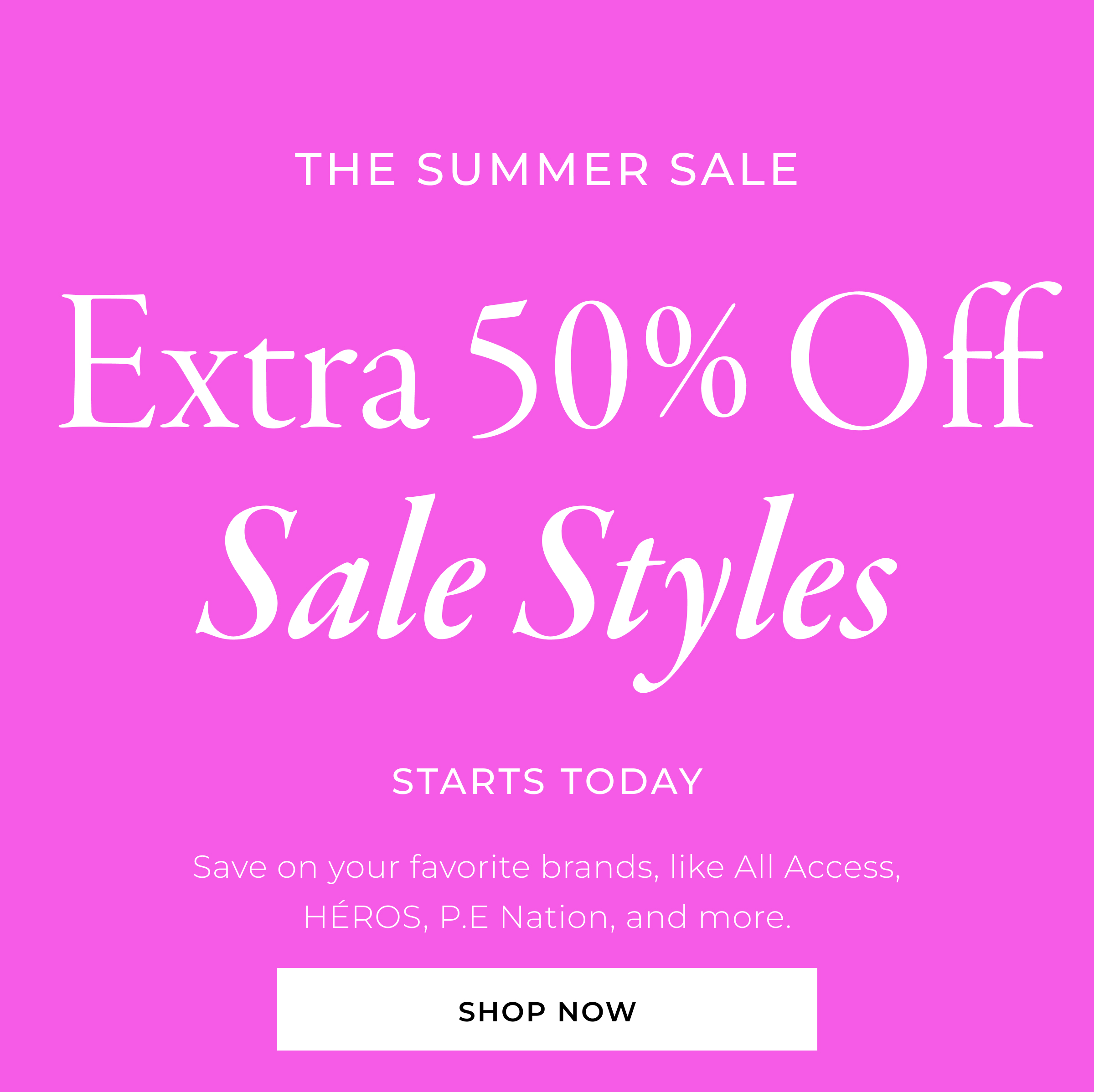 Fourth of July Weekend Sale