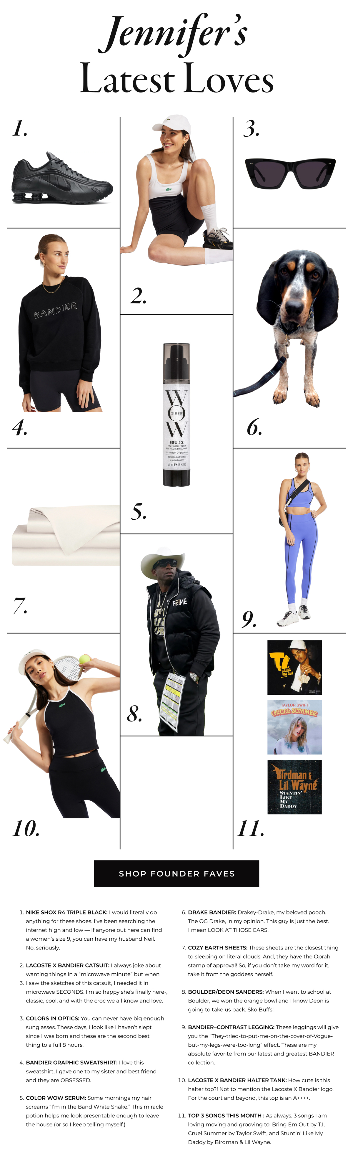 Jennifer Bandier's Favorite Picks