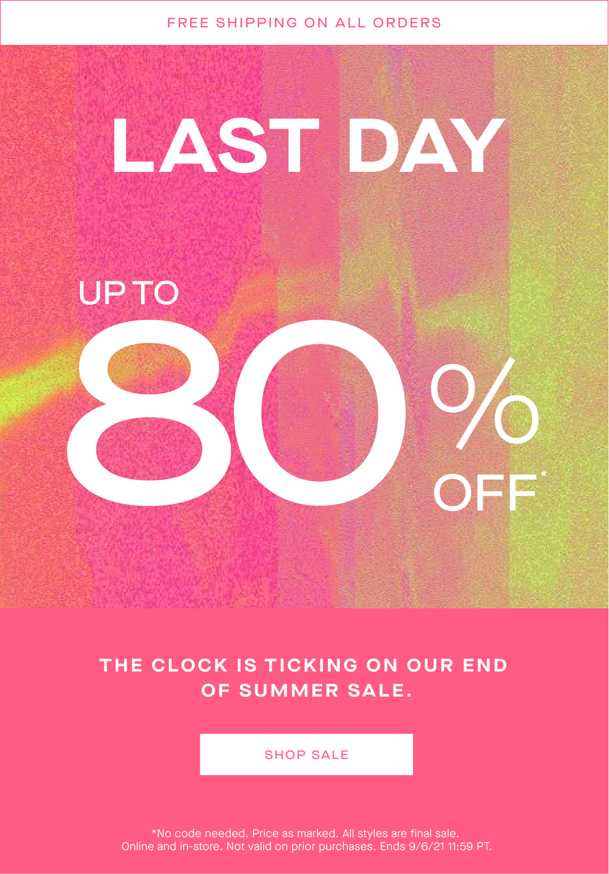 Shop The End of Summer Sale 