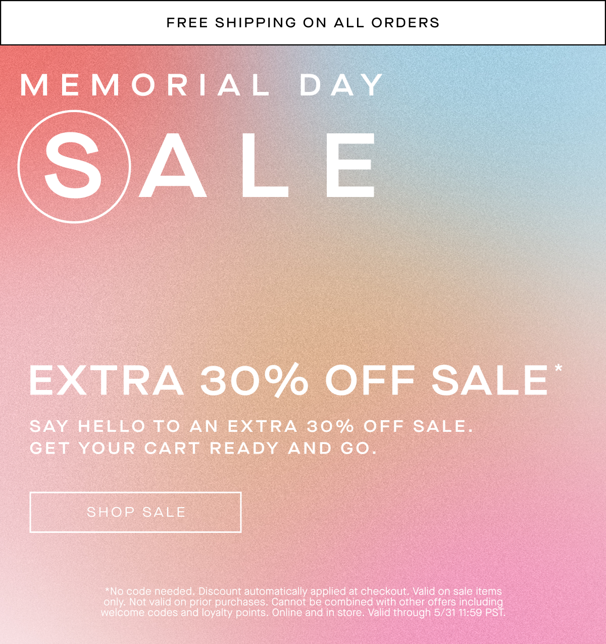 Shop Memorial Day Sale