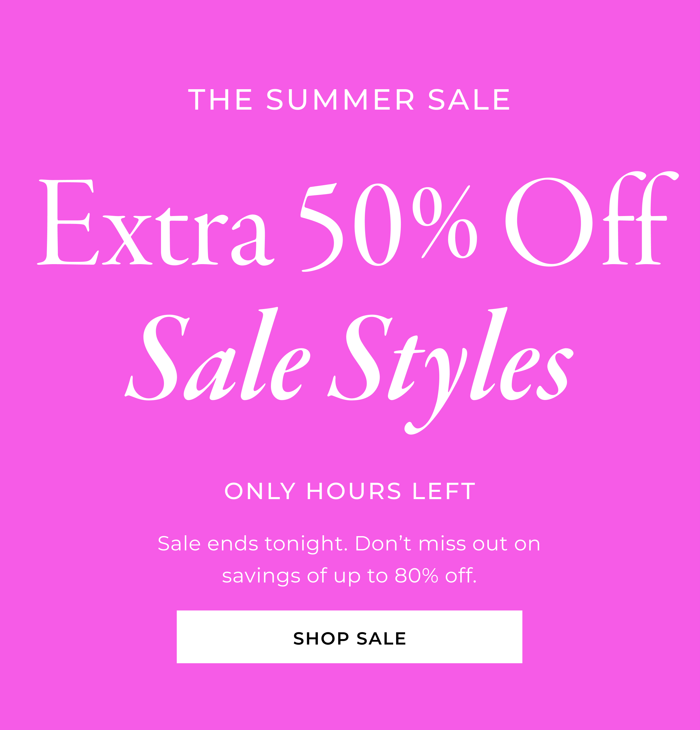 Fourth of July Weekend Sale
