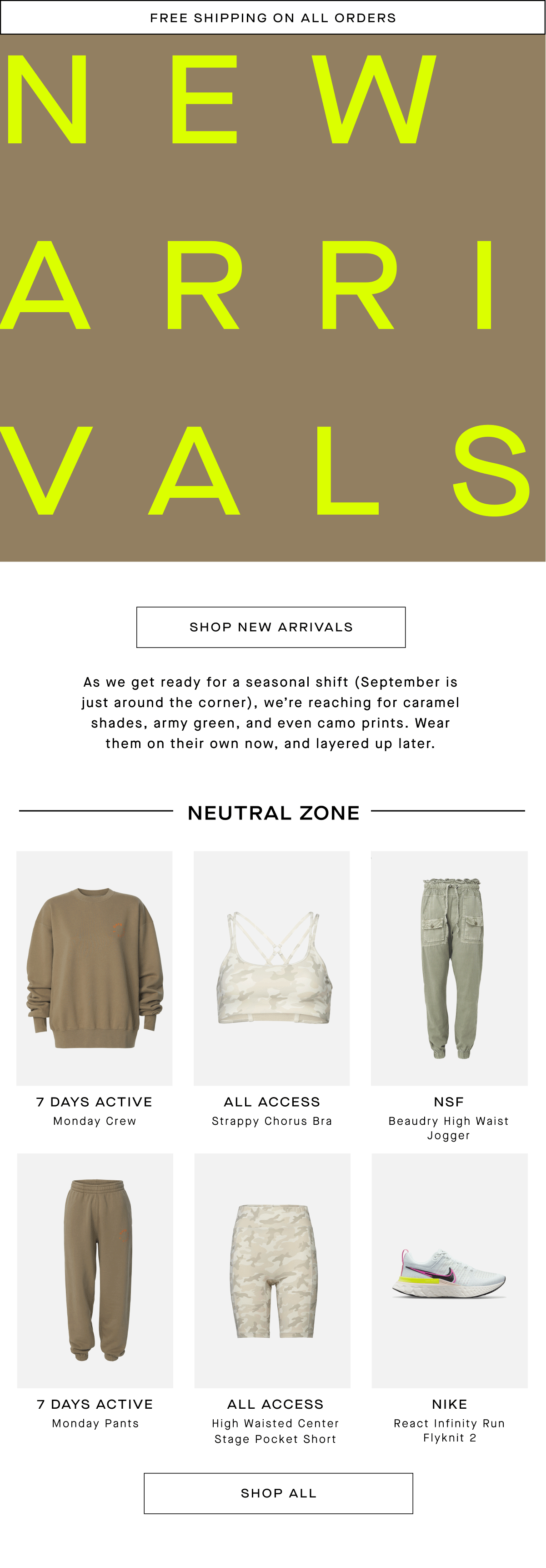 Shop New Arrivals