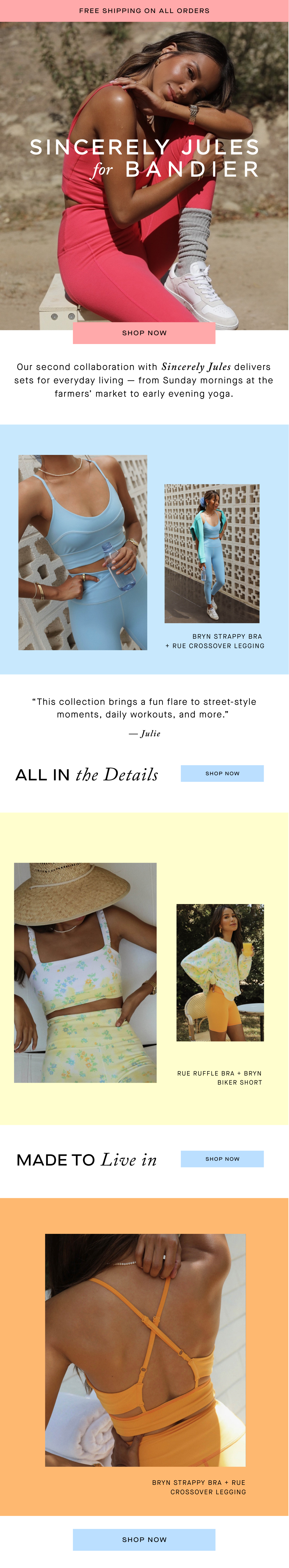 Shop Sincerely Jules for BANDIER