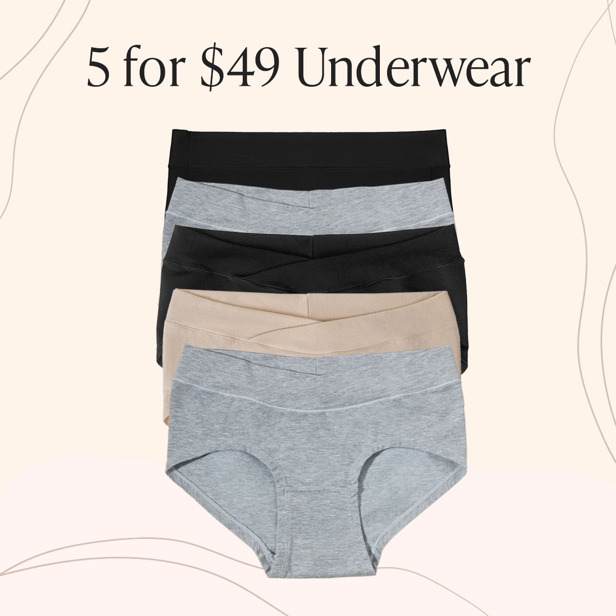 Mix and Match Undies, 5 for 49! Kindred Bravely