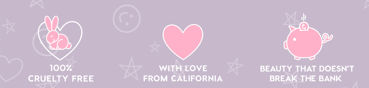 100% Cruelty Free, With Love from California, Beauty that doesn't break the bank