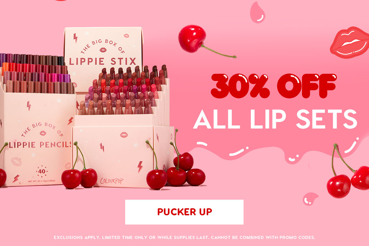 30% Off All Lip Sets