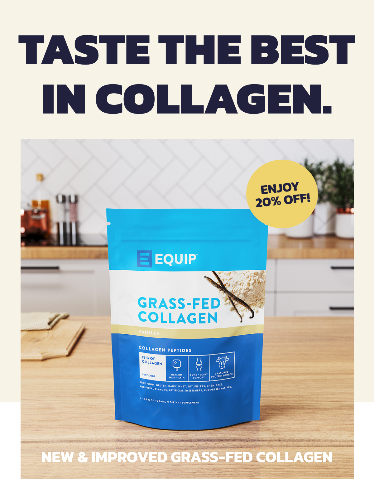 New & Improved Grass-Fed Collagen.