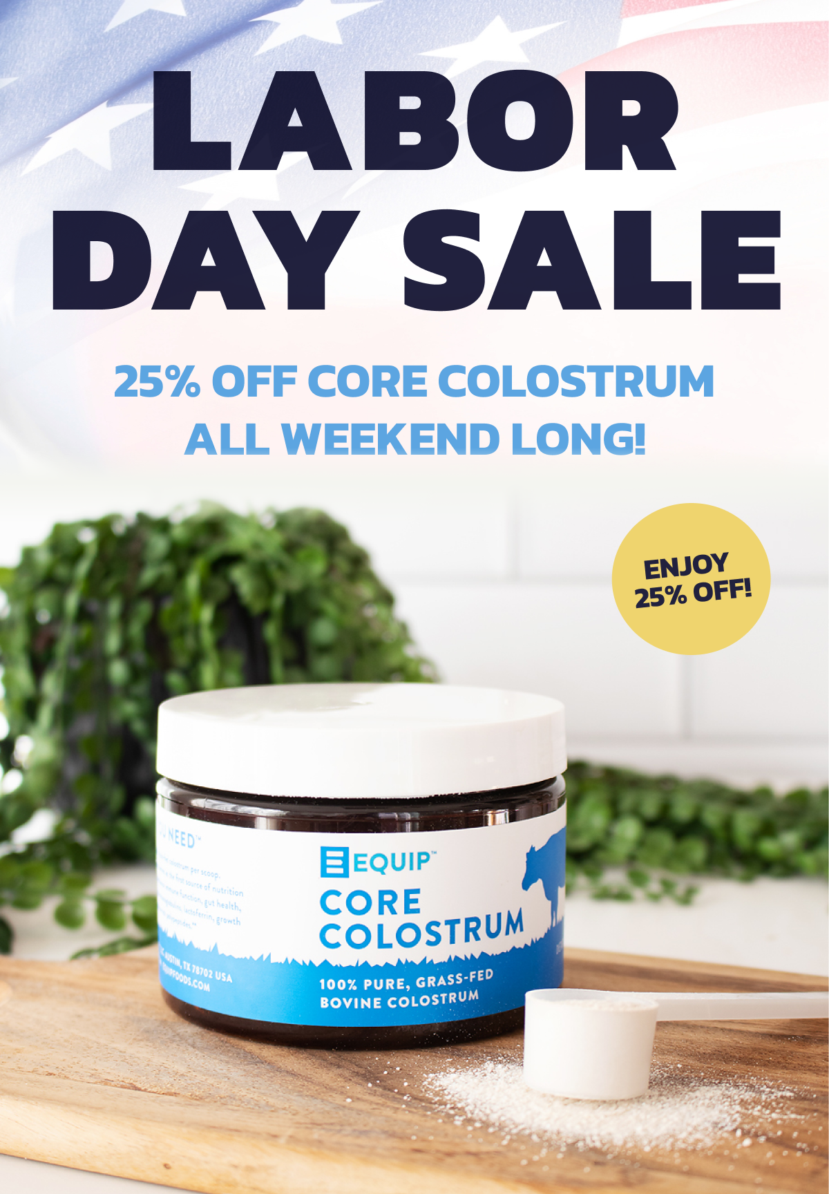 25% off Core Colostrum.