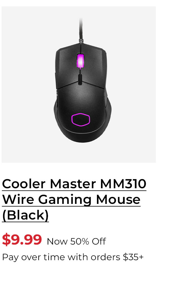 Cooler Master MM310 Wire Gaming Mouse with 12000 DPI Sensor (Black)