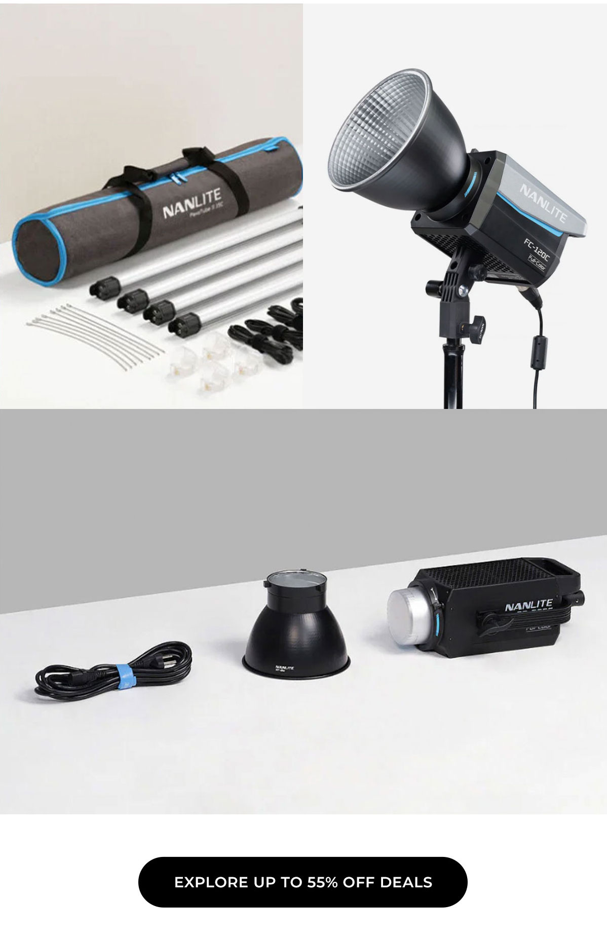 explore up to 55% off nanlite deals