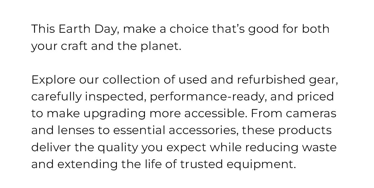 this earth day, make a choice that's good for both your craft and the planet