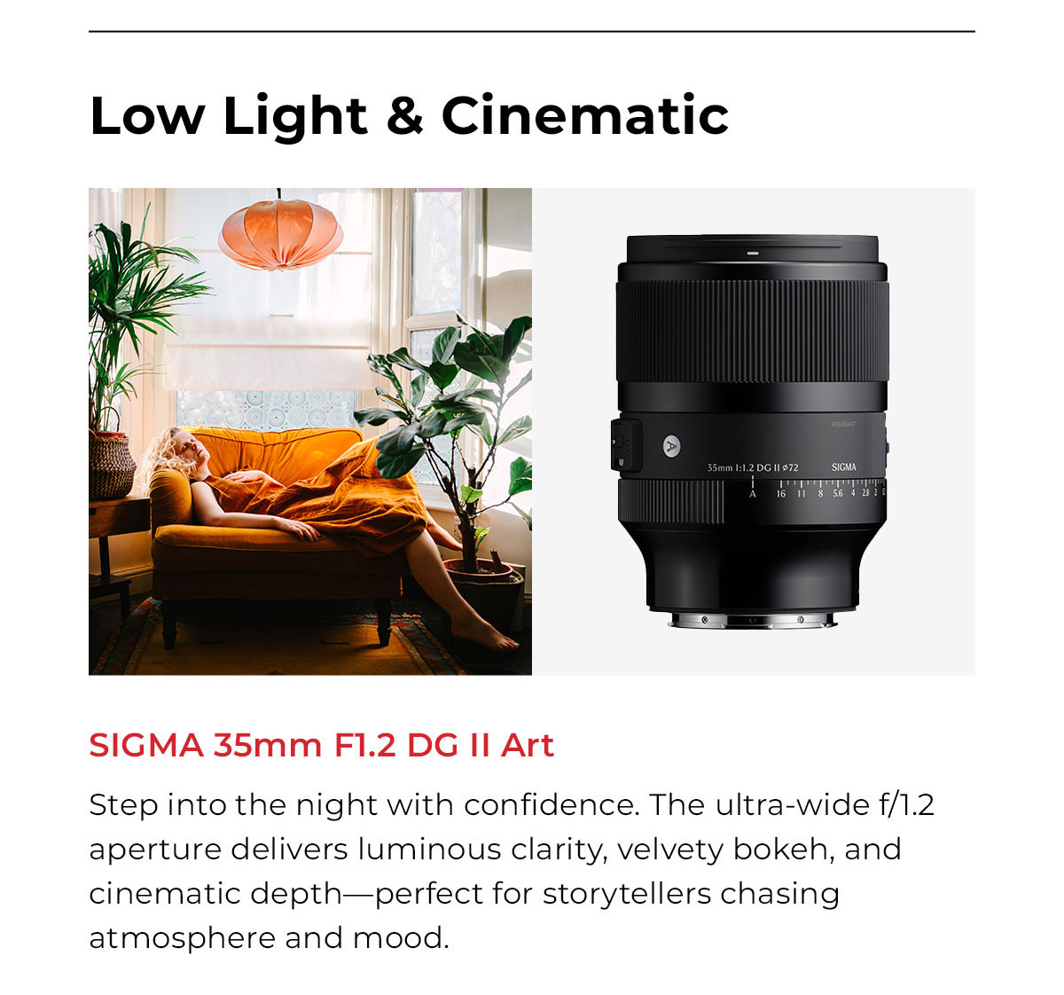 Sigma 35mm F1.2 DG II ART