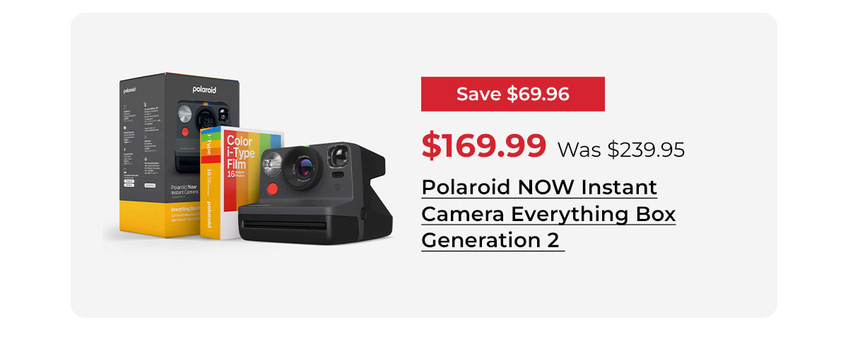Polaroid NOW Instant Camera Everything Box Generation 2 (Black)