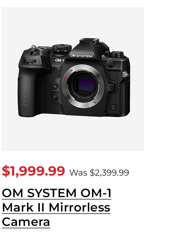 OM SYSTEM OM-1 Mark II Mirrorless Camera (Body Only)