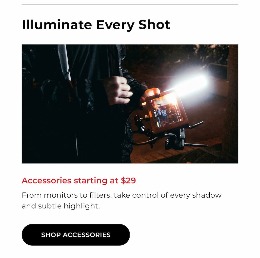 illuminate every shot: shop accessories