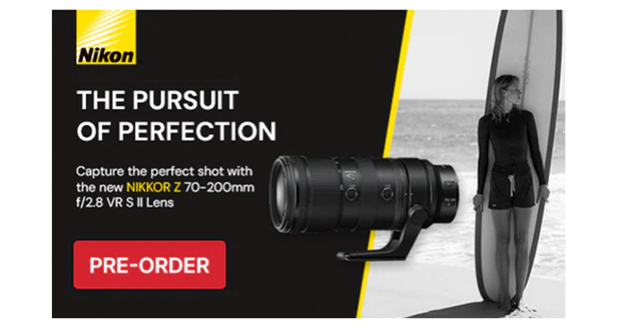 pre order Nikon NIKKOR Z 70-200mm f/2.8 VR S II Lens (Nikon Z Mount)