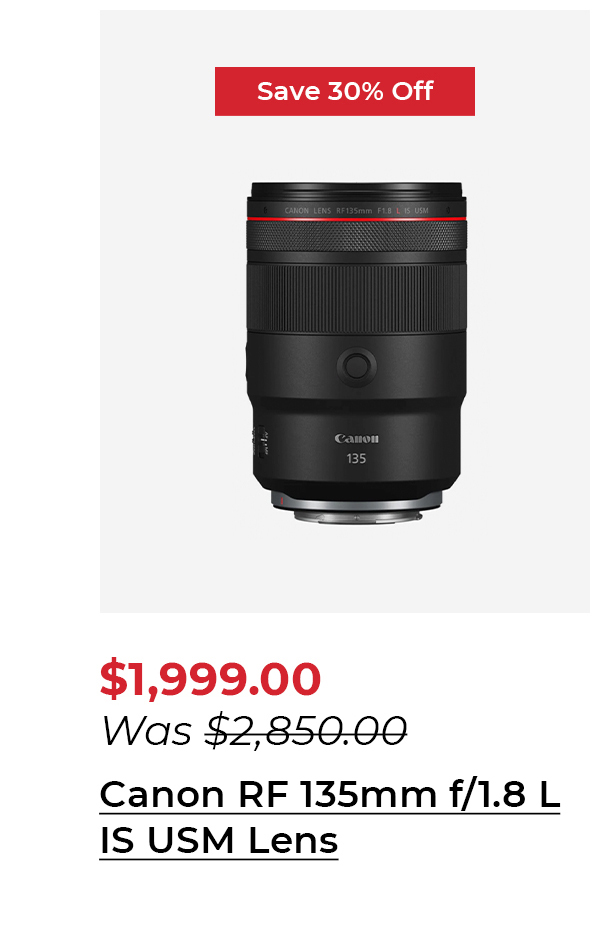 Canon RF 135mm f/1.8 L IS USM Lens