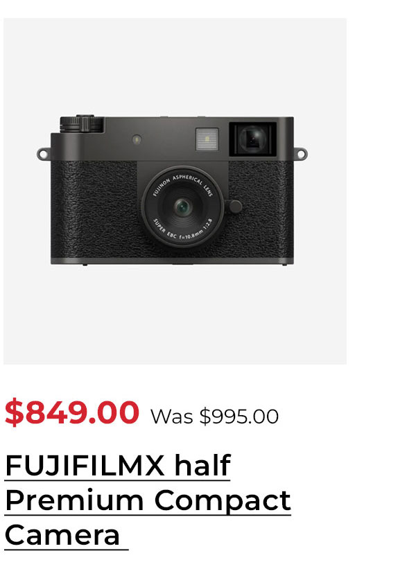 FUJIFILMX half Premium Compact Camera 2-in-1 Creative Mode (Charcoal Silver)