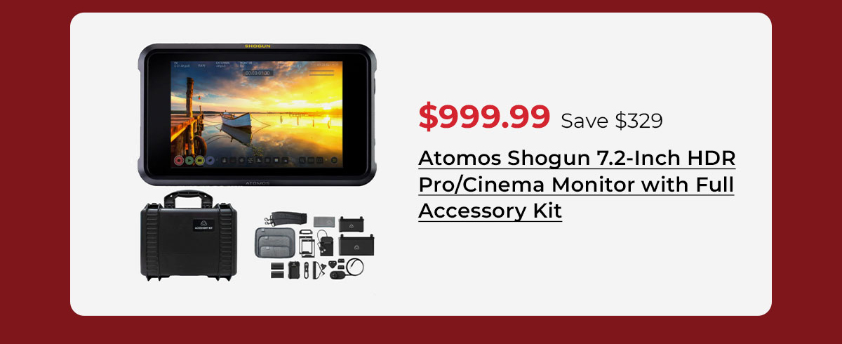 Atomos Shogun 7.2-Inch HDR Pro/Cinema Monitor with Full Accessory Kit