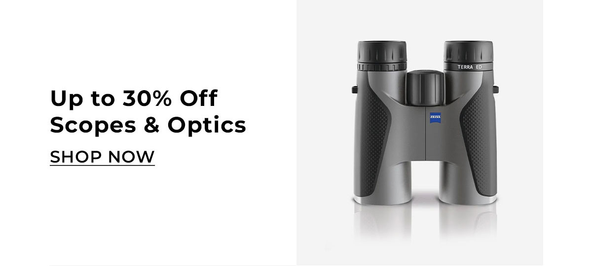 up to 30% off scopes and optics